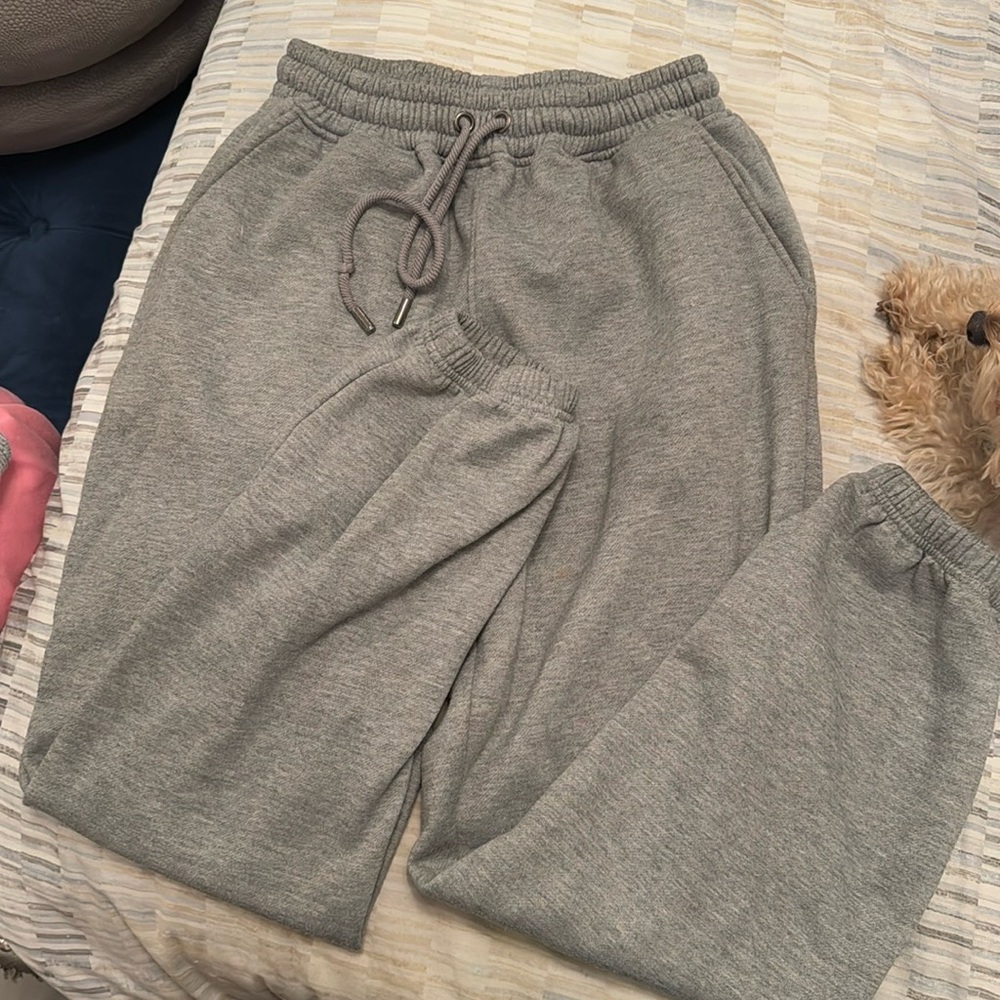 Naked wardrobe heather grey sweat pants size S